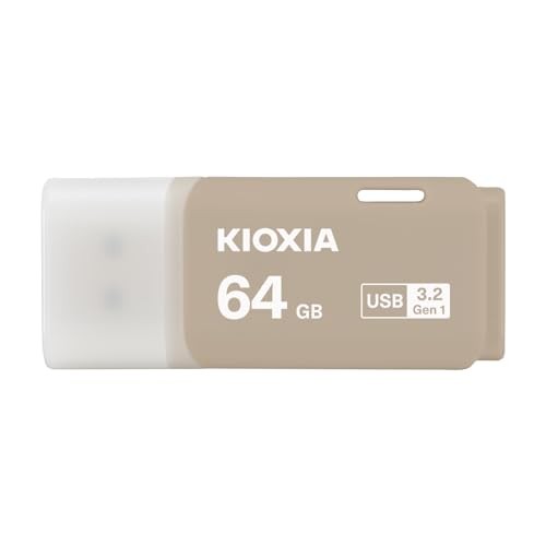 KIOXIA USB Flash Memory 64GB USB3.2 Gen1 Genuine Japanese Product Warm Gray