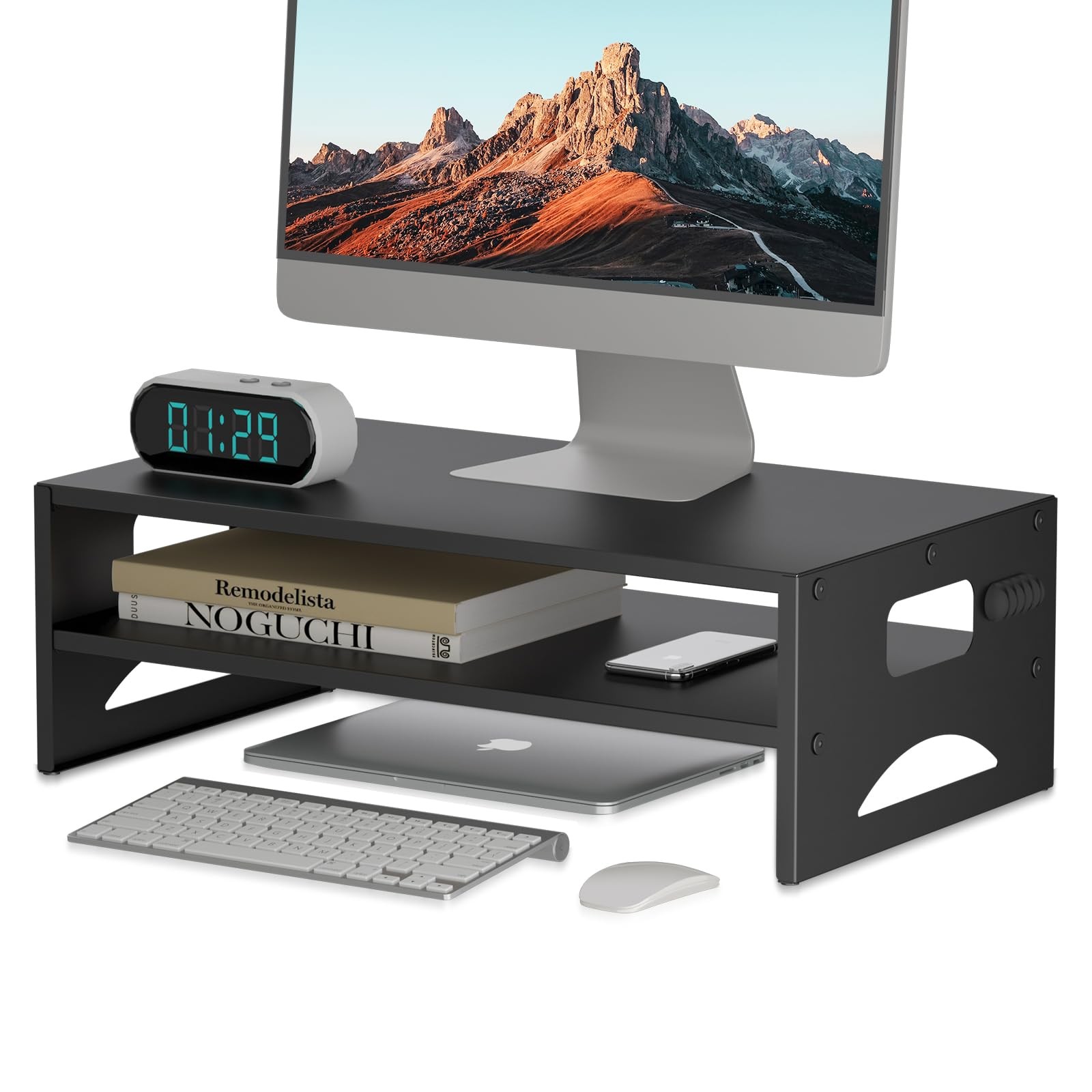 2-Tier Monitor Stand Riser for desk