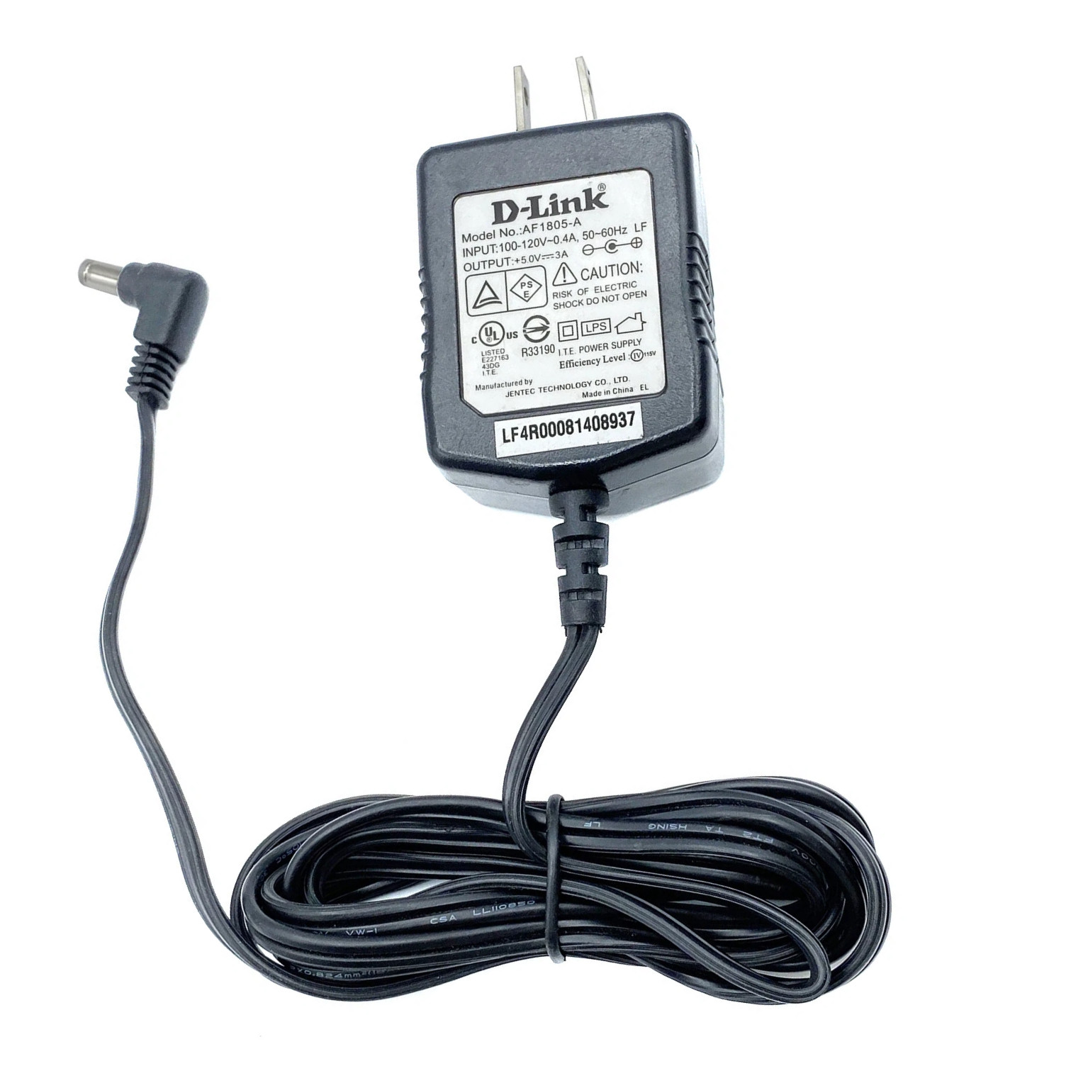 Original D-Link AF1805-A AC Power Adapter 5V 3A 15W I.T..E Power Supply OEM