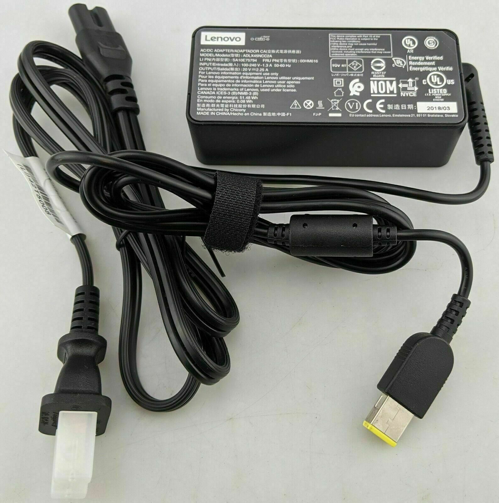 Lot Genuine Lenovo Thinkpad Laptop Charger AC Adapter Power Supply 45W 20V 2.25A