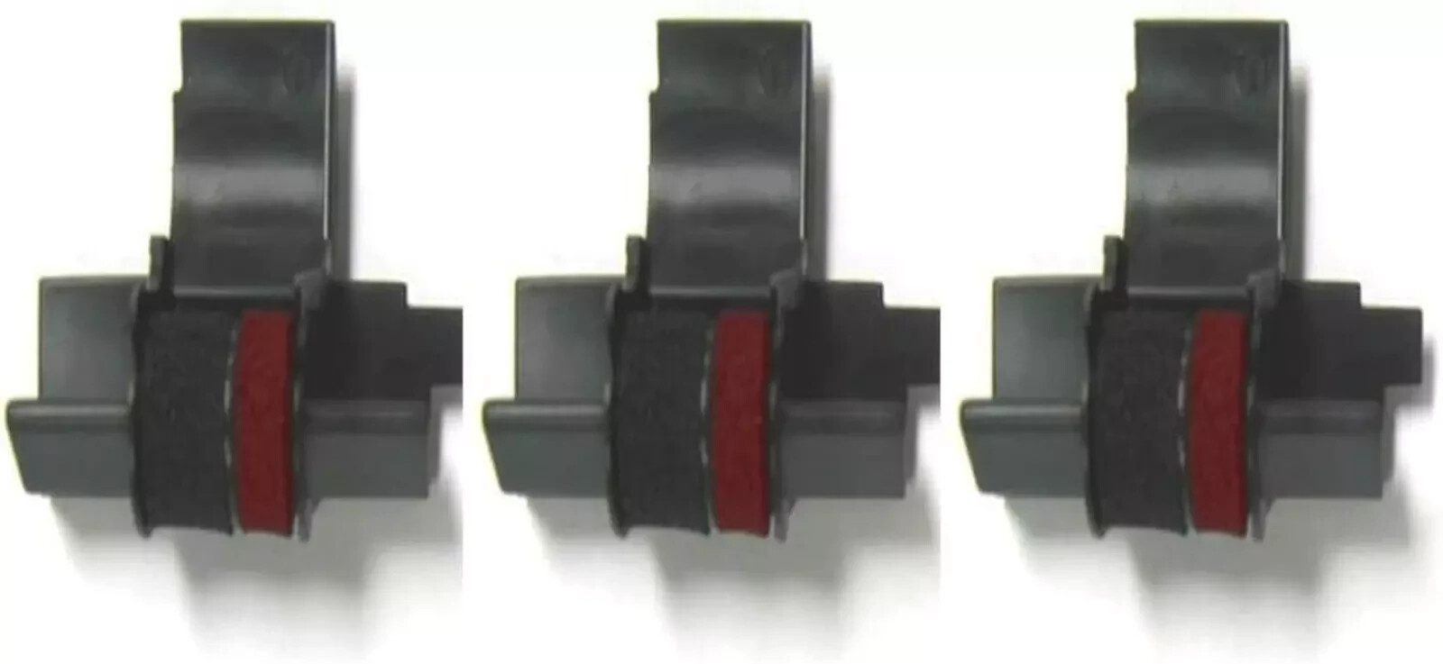(3 Pack) Compatible/Replacement Calculator Ink Roller, Black/Red IR-40T, for Ca