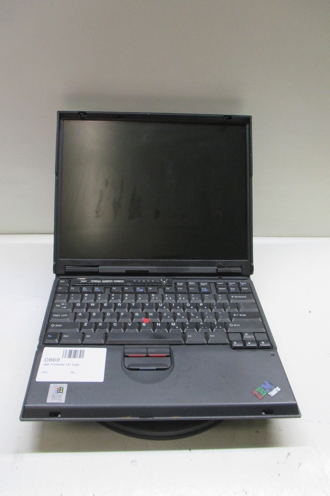 IBM ThinkPad T21 Type 2647 NO HDD No Batt - For Parts/Repair