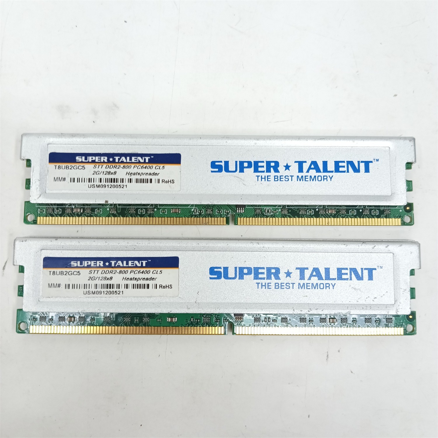 Super Talent 4GB Kit (2x2GB) DDR2-800 PC2-6400 CL5 Desktop RAM