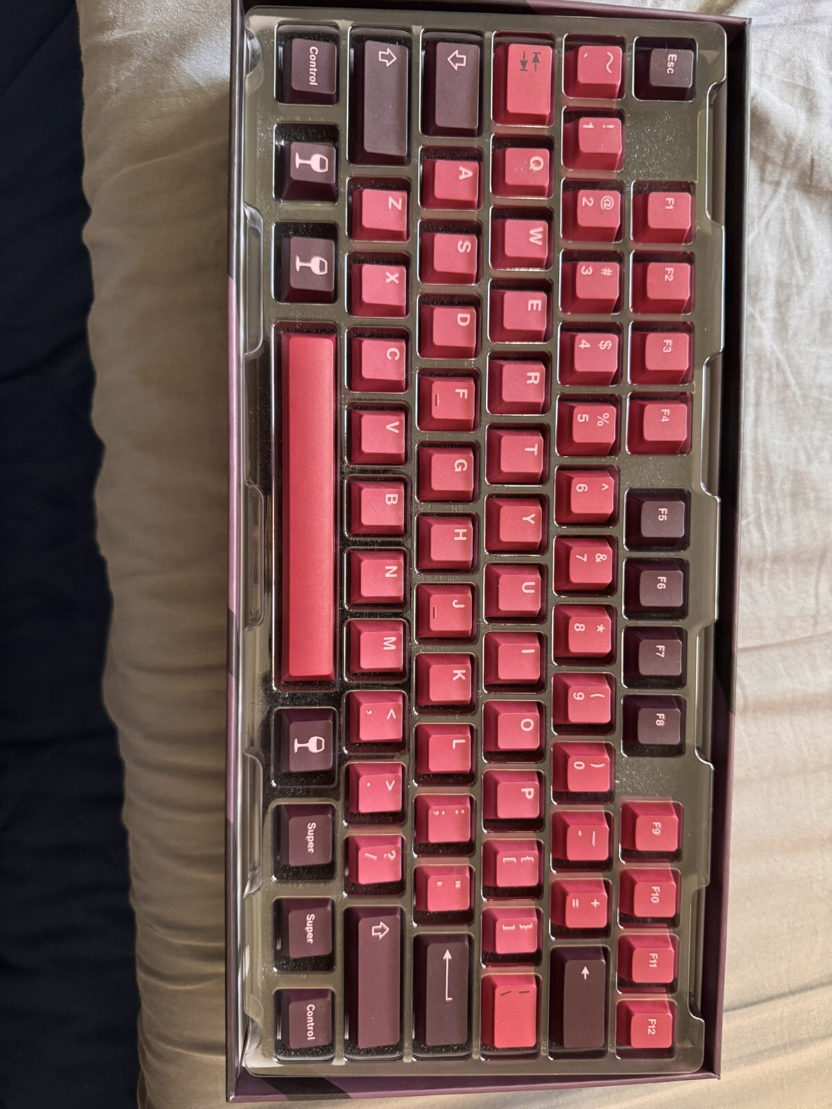 Infinikey Cabernet Dye Sub PBT Keycaps For MX Keyboards Includes Dark Alphas