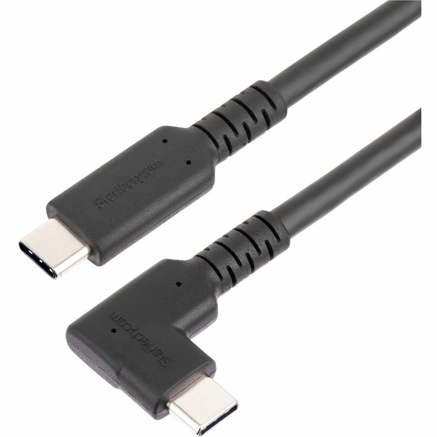 StarTech 3ft Rugged Right Angle USB-C Cable 100W PD RUSB31CC1MBR