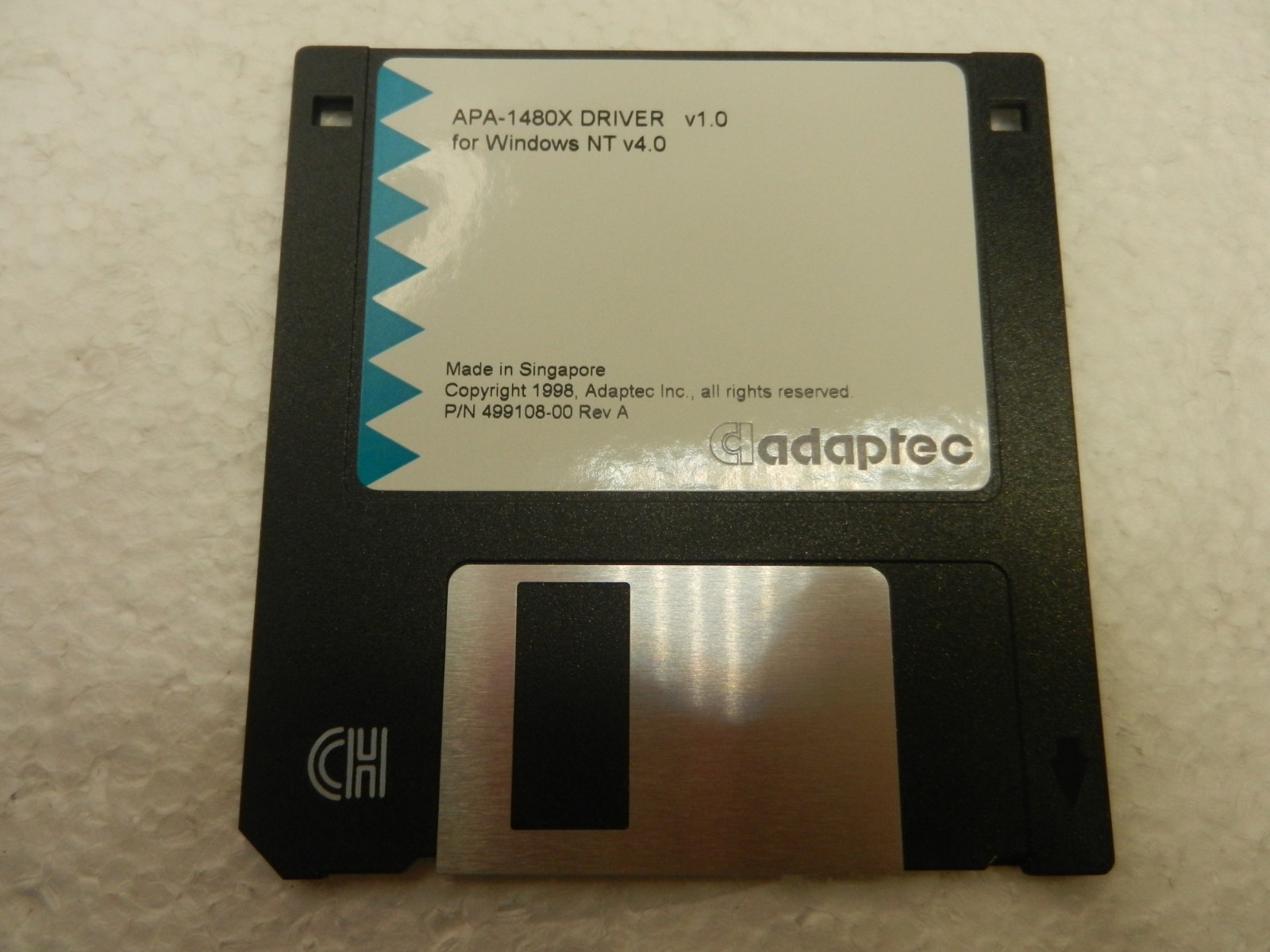 ADAPTEC APA-1480x DRIVER DISC Floppy disk for Windows NT ver 4.0