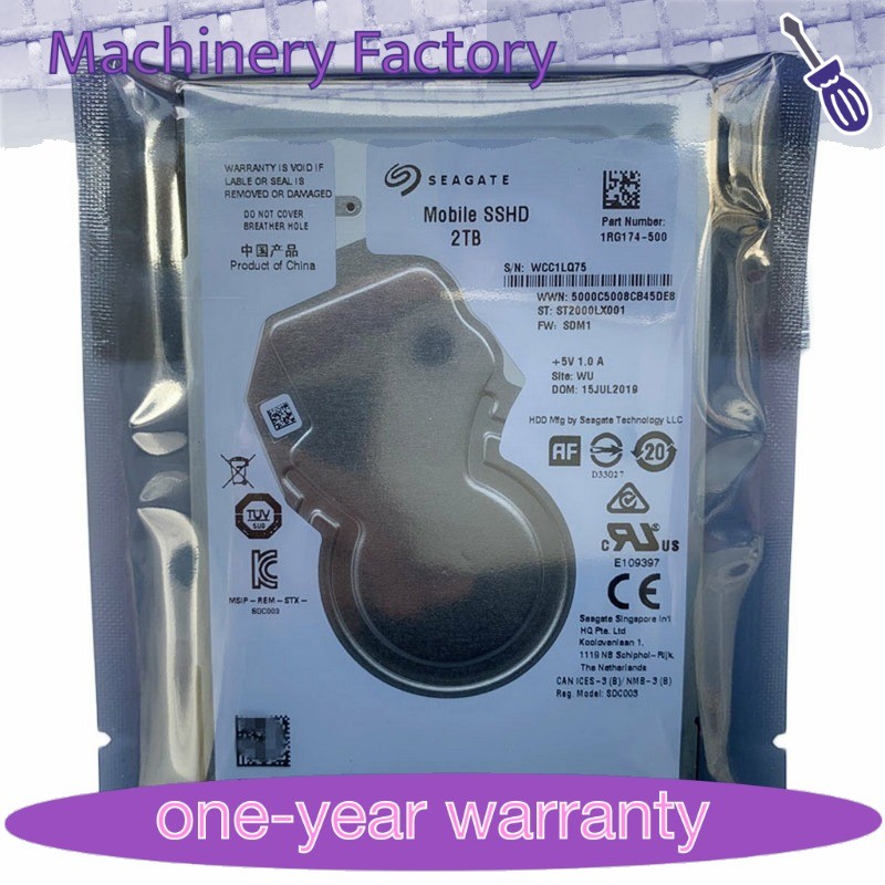 1PCS New 2TB ST2000LX001 2TB 128MB SATA 2.5' Laptop SSHD HDD Hard Disk Drive