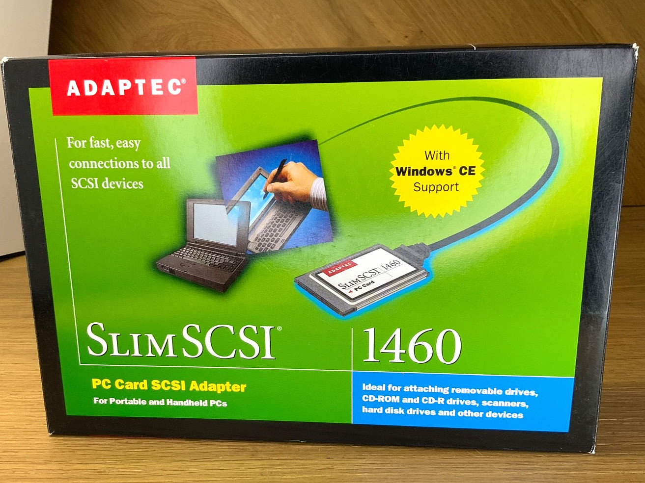 Adaptec SlimSCSI 1460 PC Card SCSI Adapter For Portable and Handheld PCs
