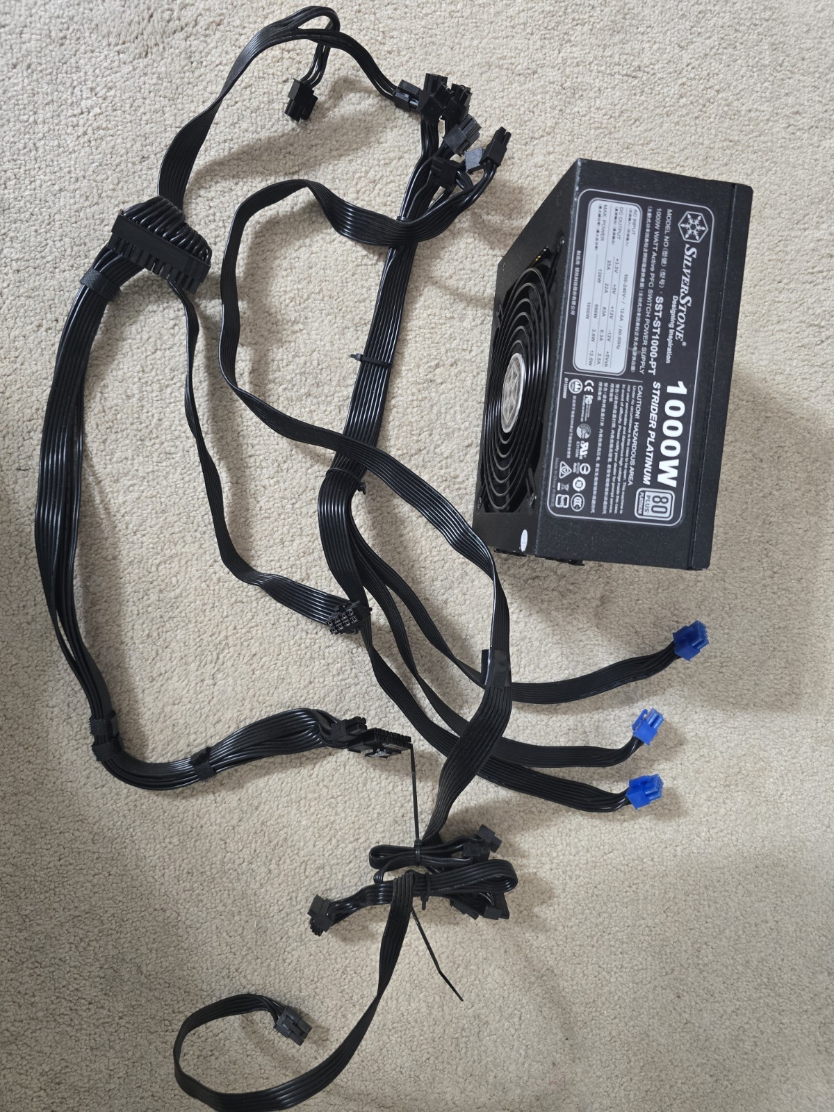 SilverStone Strider Plus 1000W 80+ Platinum Fully Modular ATX PSU SST-ST1000-PT