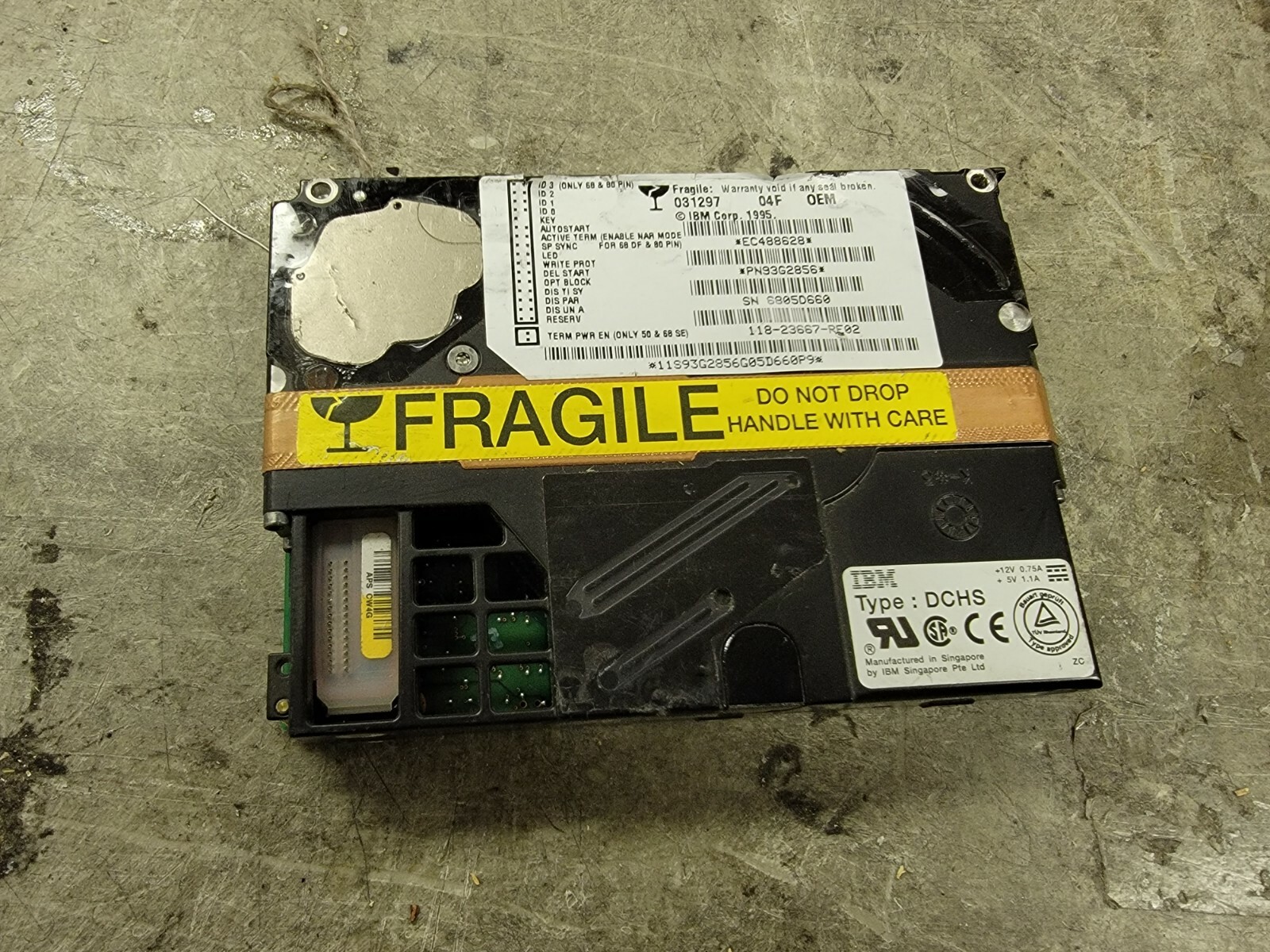 IBM DCHS-04F 93G2856 4GB 7200RPM SCSI 50PIN 3.5  Hard Drive EMC 118-23667