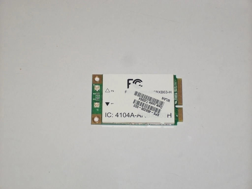 HP Pavlion DV9700 412766-002 Mini PCI Adapter WIFI IC 4104A ARBXB63H Laptop Card