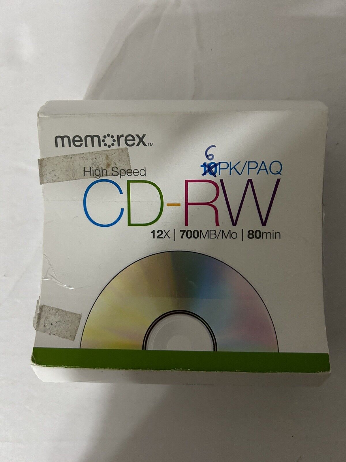MEMOREX Open 6 ULTRA HIGH SPEED CD-RW 12X700/MO -80 MIN