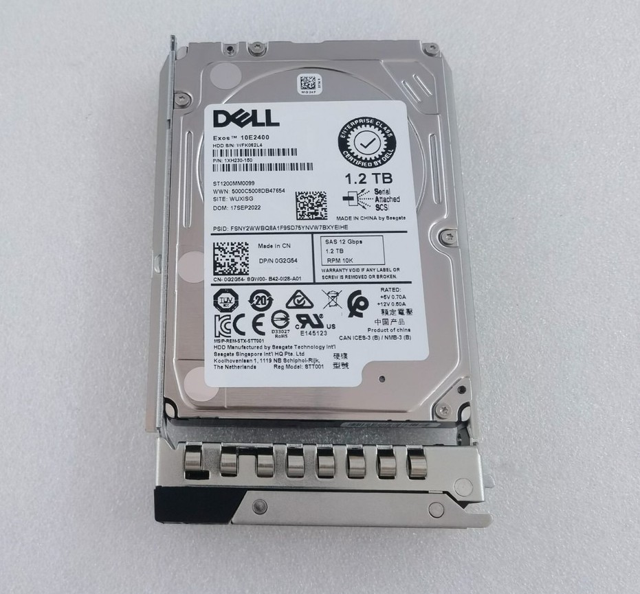 DXD9H G2G54 FOR Dell 10K 1.2TB 12G 2.5 SAS HDD 0G2G54 ST1200MM0099 400-ATJL