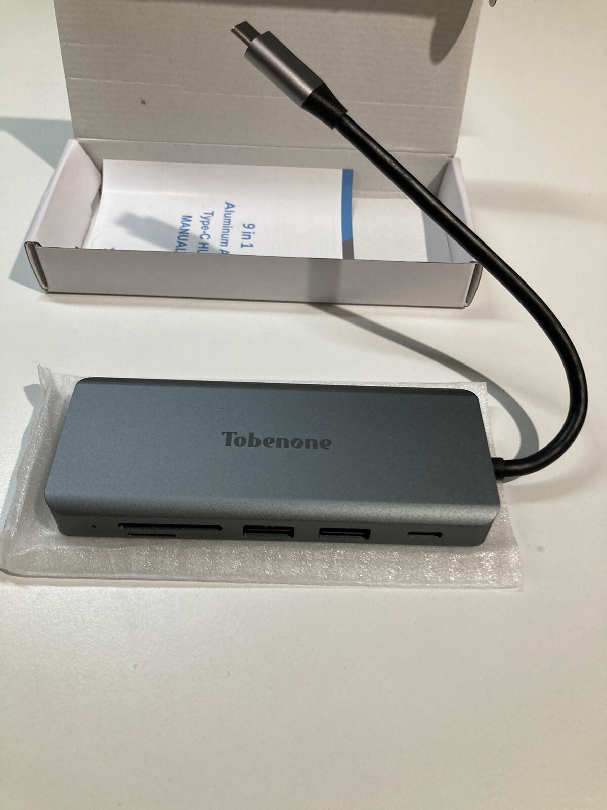 UDS012 USB C Laptop Docking Station Dual Monitor 9-in-1 Adapter Hub