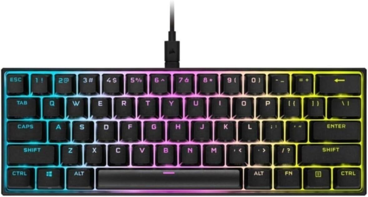 Corsair K65 RGB MINI 60% Mechanical Gaming Keyboard Cherry MX Speed - US Layout