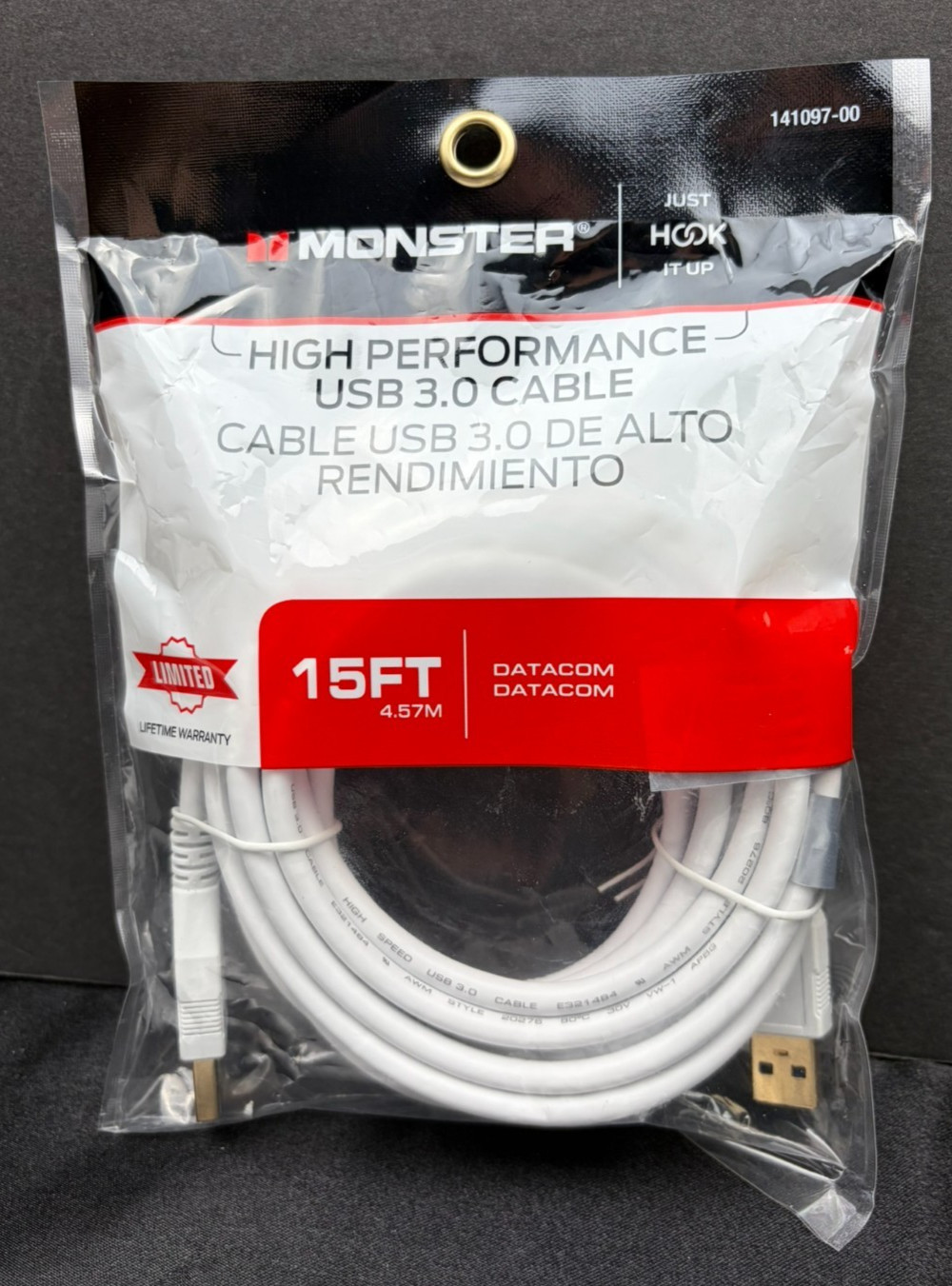 MONSTER High Performance  15 ft USB 3.0 Cable - #141097-00