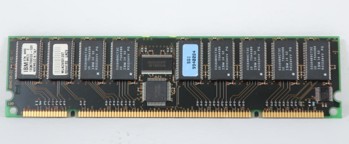 IBM SGI 128MB Kit (2x64MB) 9MX72 168-Pin SDR SDRAM DIMM For SGI 9940084