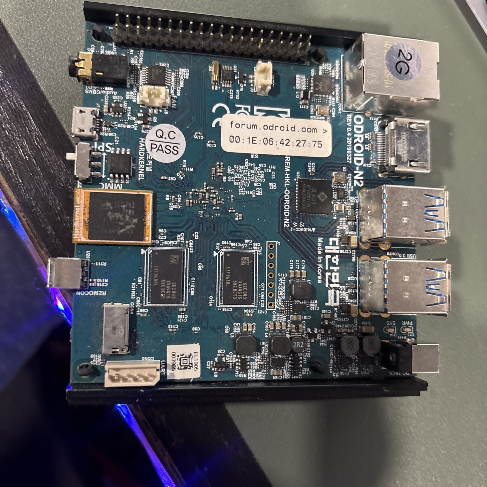 Hardkernel ODROID-N2 Single Board Computer 2GB RAM ARM 6-Core SBC Board Only