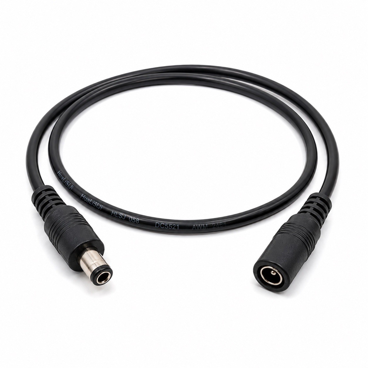 HuaLiSiJi DC Power Extension Ca. Black 1.6 ft/.5m