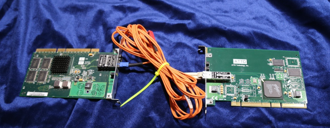 Atto 3300 26Gbs Fiber Channel host Buss Adapter PCI-X; IBM 1Gig Base SX PCI LOT
