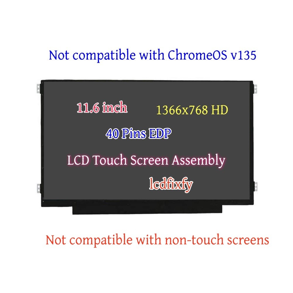 For Acer Chromebook C732T Led Lcd Touch Screen 11.6" HD 40 Pin KL.11605.044