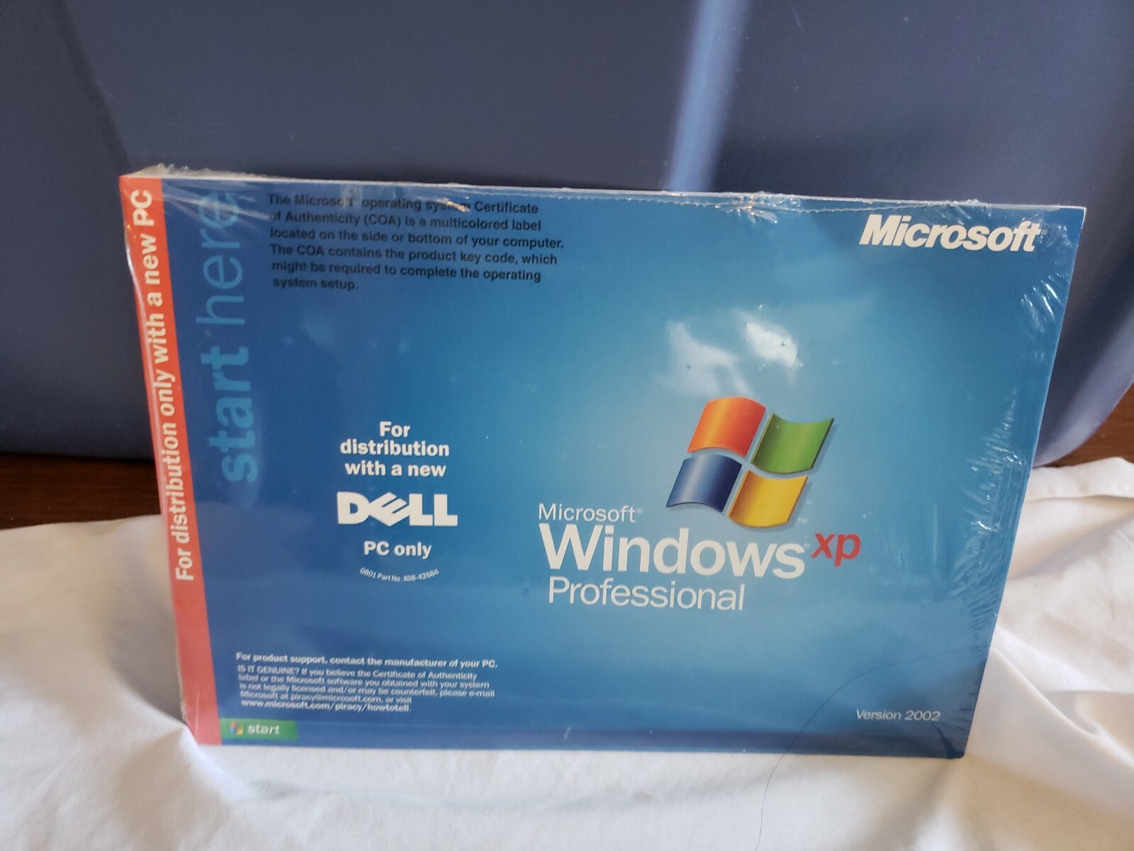 NEW Dell Reinstallation CD Microsoft Windows XP Professional Service Pack 1A 