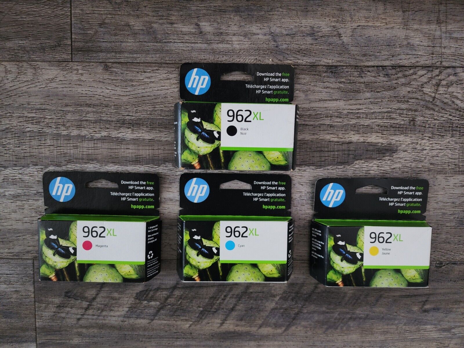 4-PACK HP GENUINE 962XL BLACK & COLOR INK (NEW BOX) ***NOT EXPIRED***