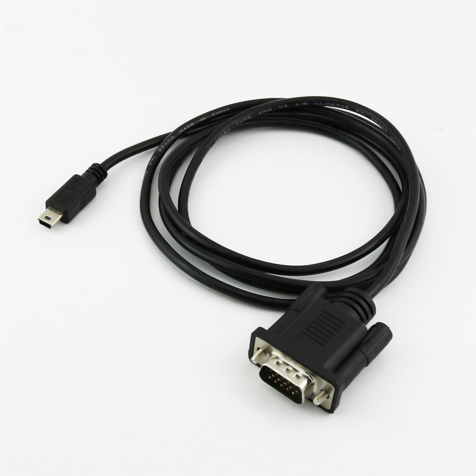 Mini USB 5 Pin Male To VGA DB15 D-SUB 15 Pins Male Adapter Cable For Mobile DVD