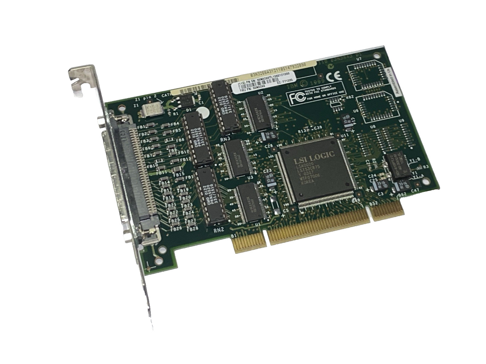 IBM Differential SCSI PCI Controller Card 03N3266 FRU 03N3266 VHDCI 68-Pin Vinta