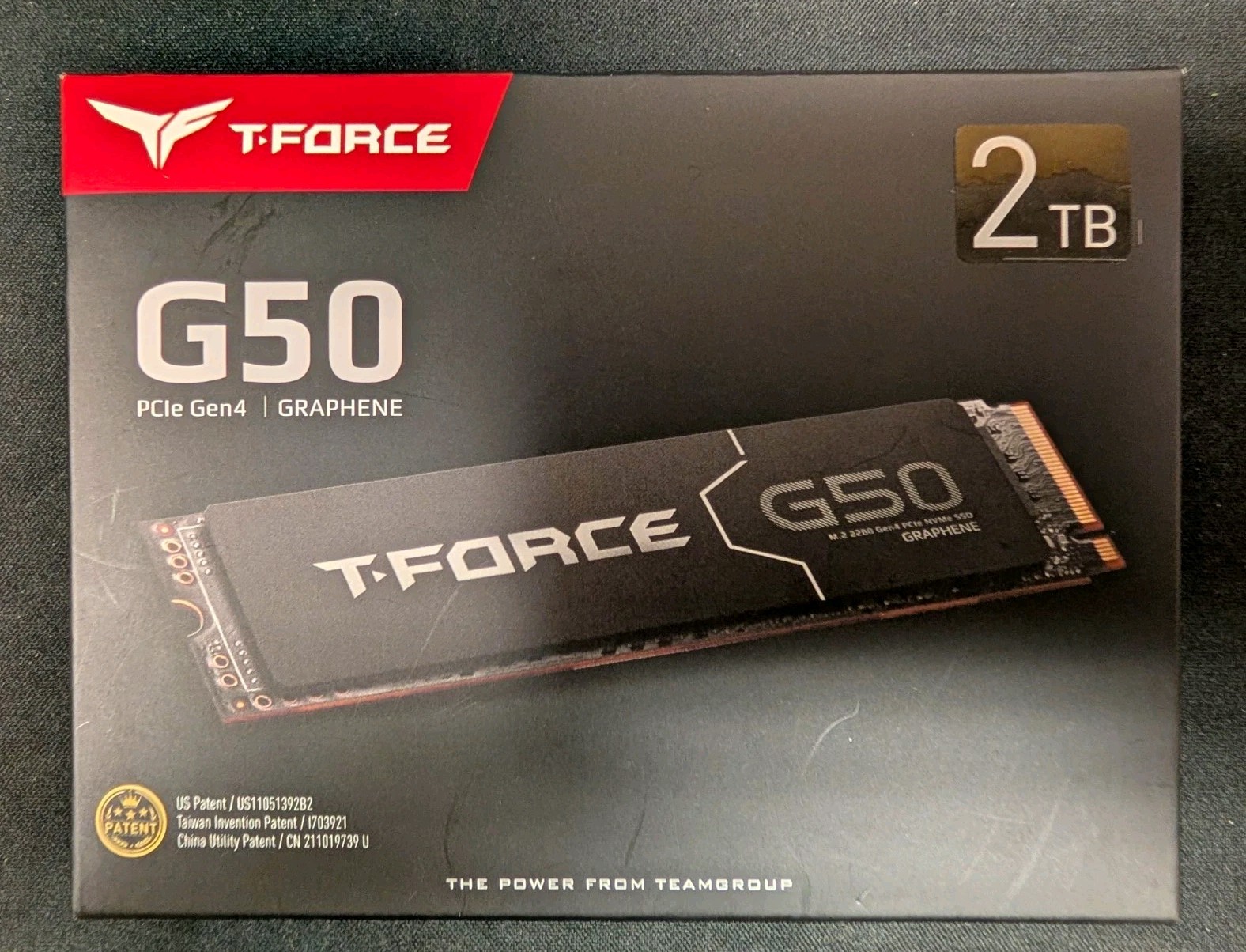 TEAMGROUP T-Force G50 2TB M.2 2280 PCIe Gen4x4 NVMe Graphene Heatsink