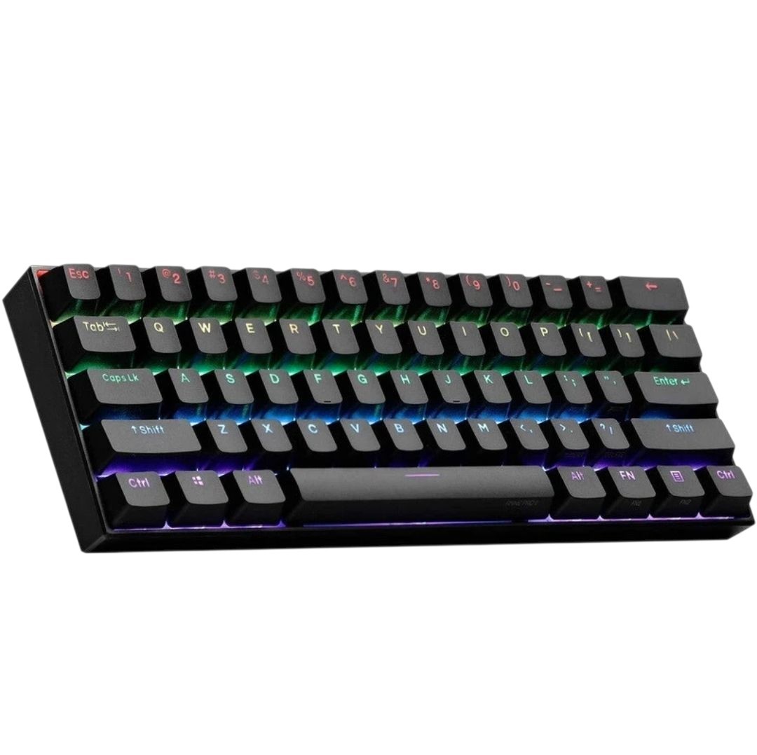 Anne Pro 2 Mechanical Gaming Keyboard 60% True RGB Backlit Wired/Wireless Black
