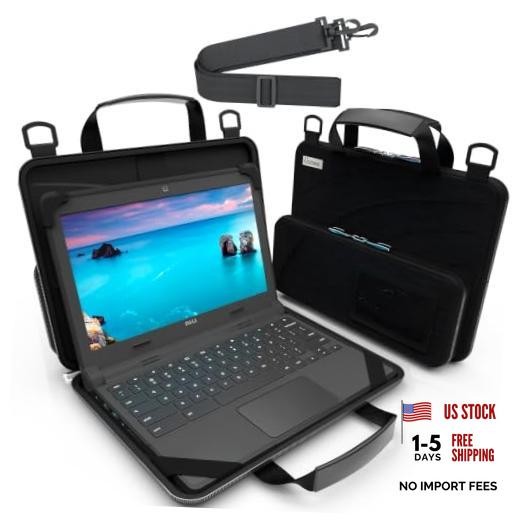13-14 inch Always on Pouch Work In Case For Chromebook and Black Fabric