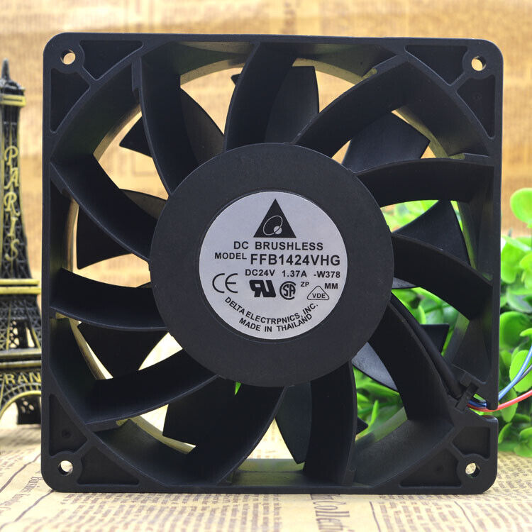 1pc Delta FFB1424VHG 14050 14CM 24V 1.37A 3-wire Inverter Cooling Fan
