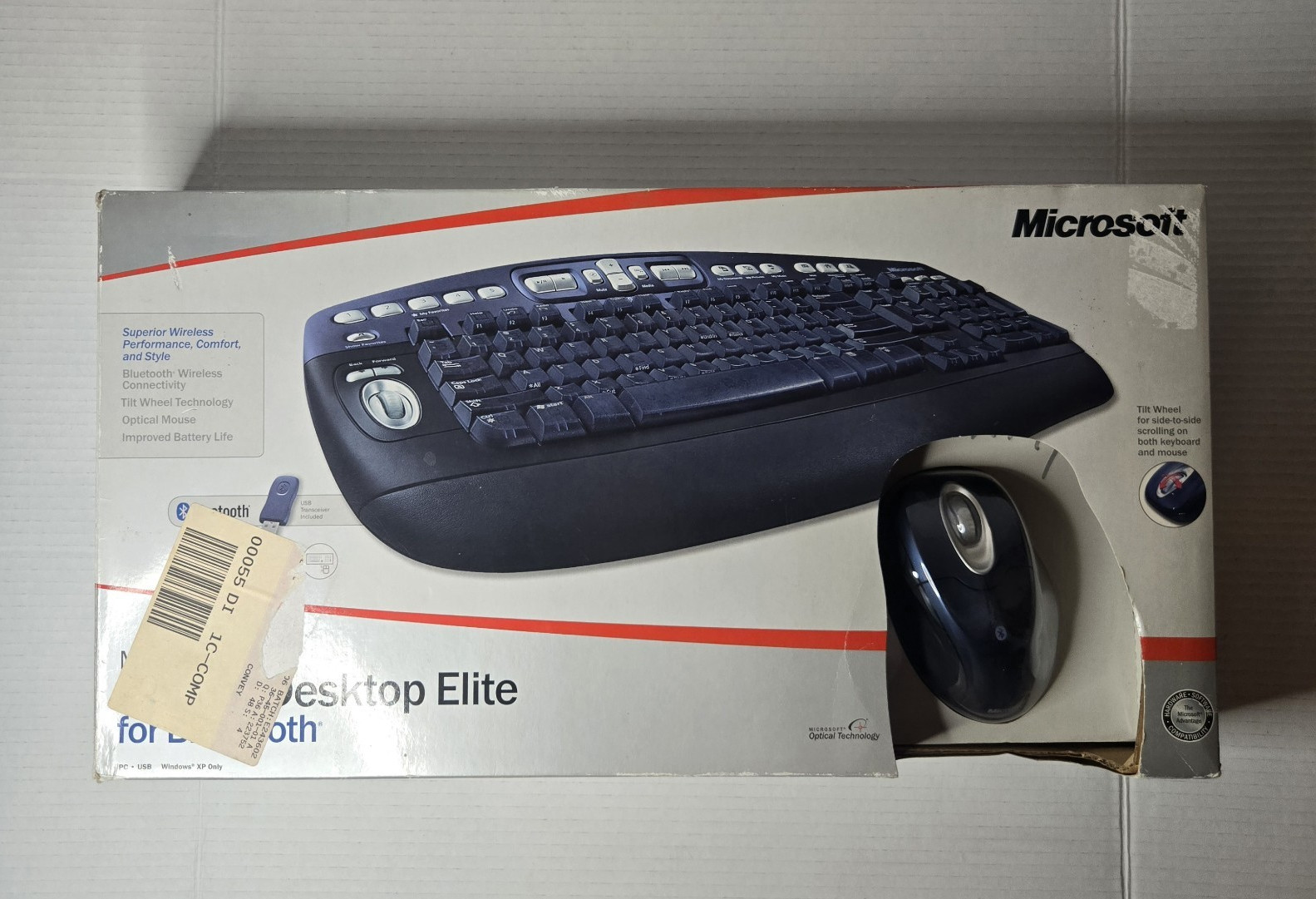 Microsoft Optical Desktop Elite Bluetooth Keyboard & Mouse, QWERTY