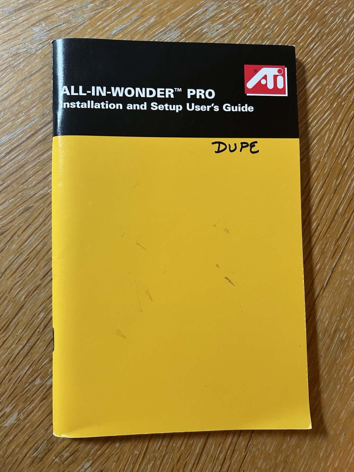 ATI All-In-Wonder / All-In-Wonder Pro Installation & Setup User Guide