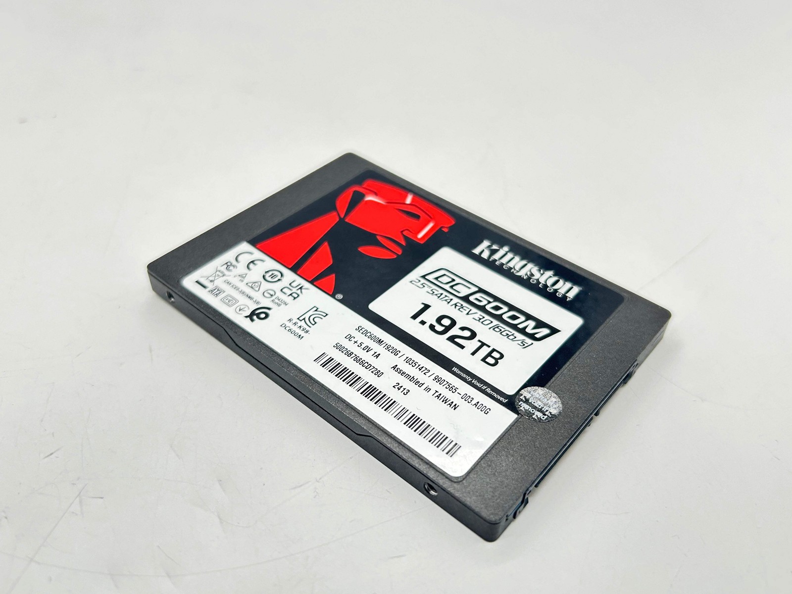 Kingston DC500R 1.92TB SATA 6Gb/s Enterprise SSD SEDC500R/1920G — (99% Health)