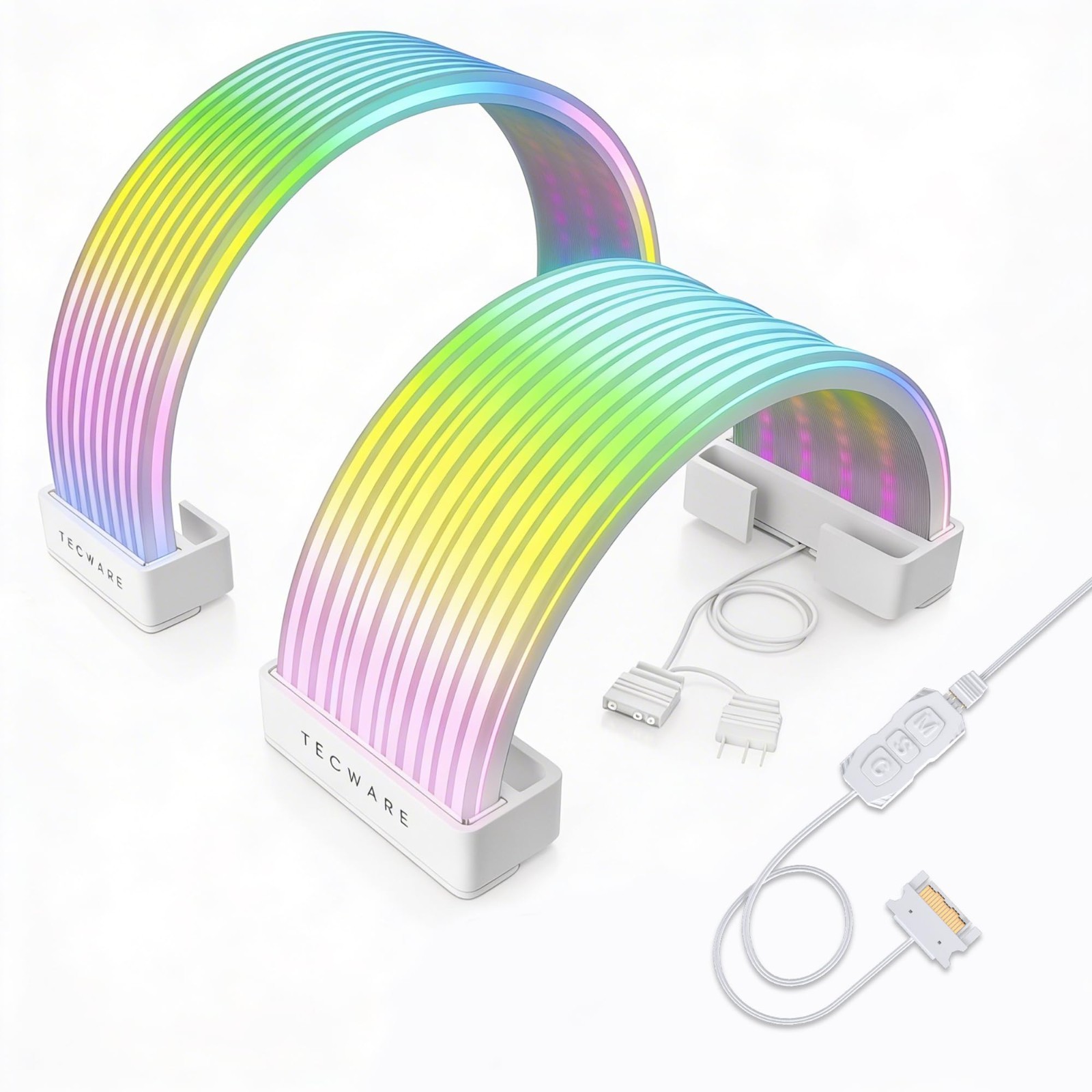 RGB Cable Cover Kit for 24-Pin Motherboard & 8-Pin/16-Pin GPU | ARGB PSU Extensi