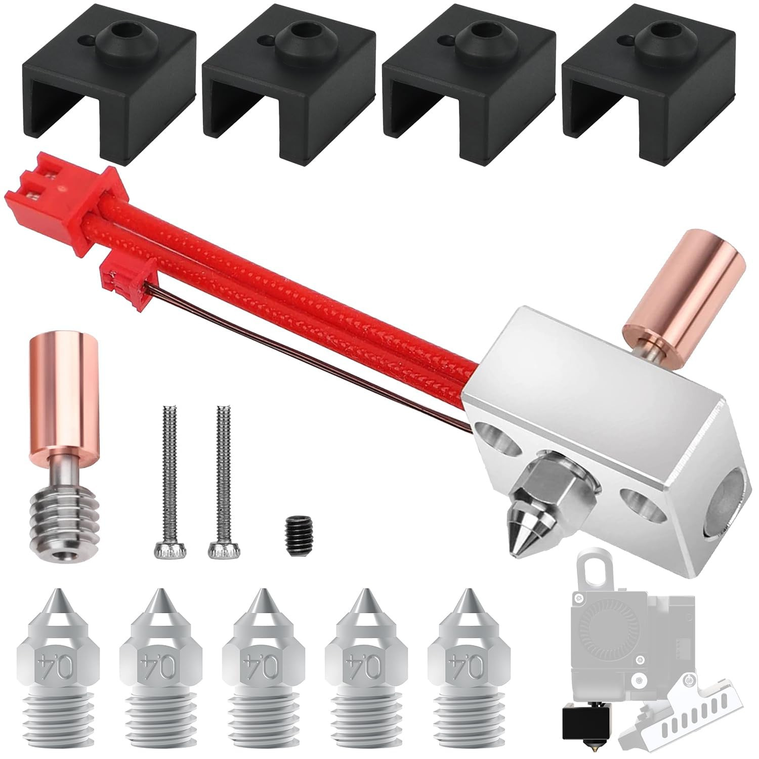Sprite Extruder Upgrade Heater Block Kit for Creality, Ender 3 S1 Pro Upgrades H