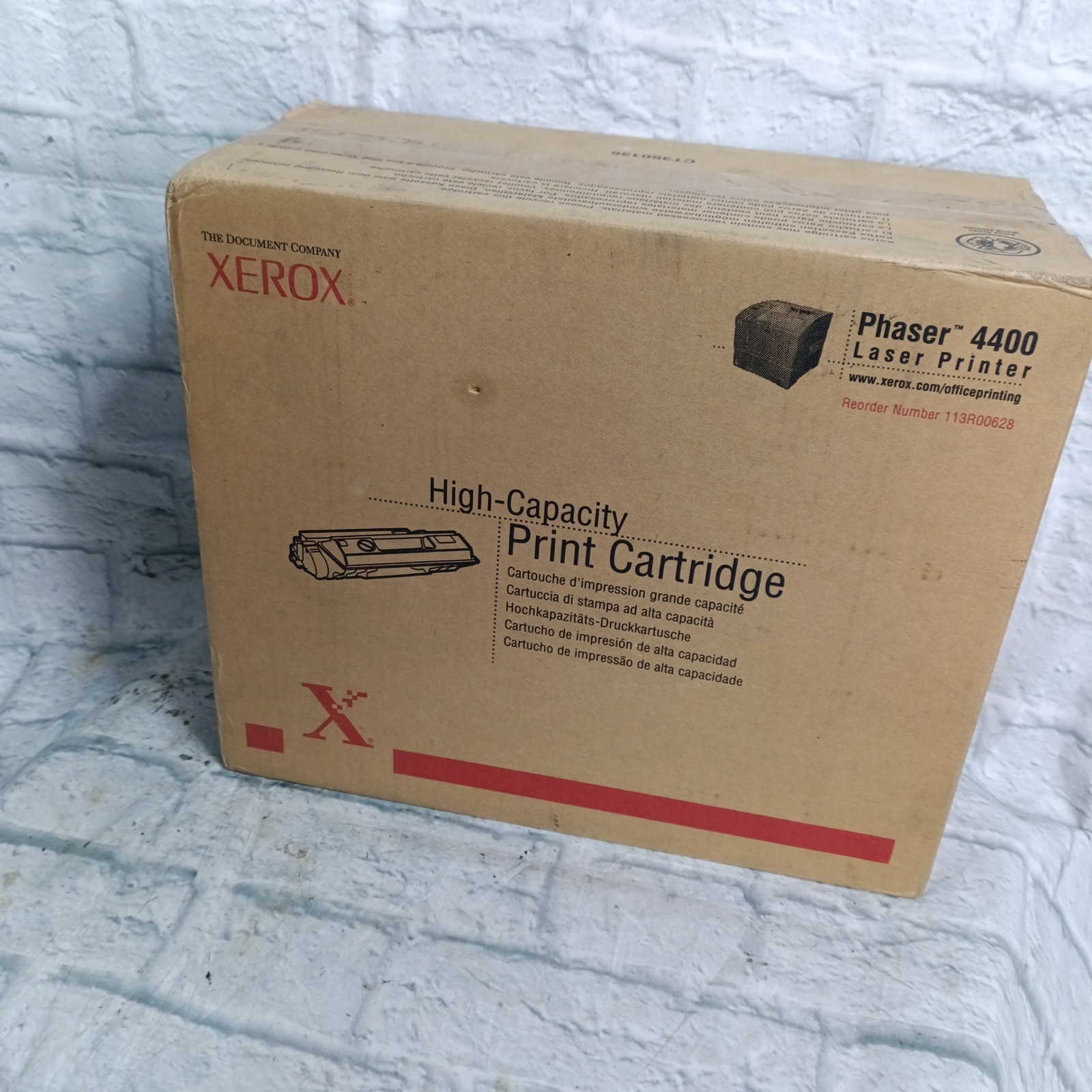 Xerox Phaser 4400 High-Capacity Print Cartridge 113R00628 New OEM Black