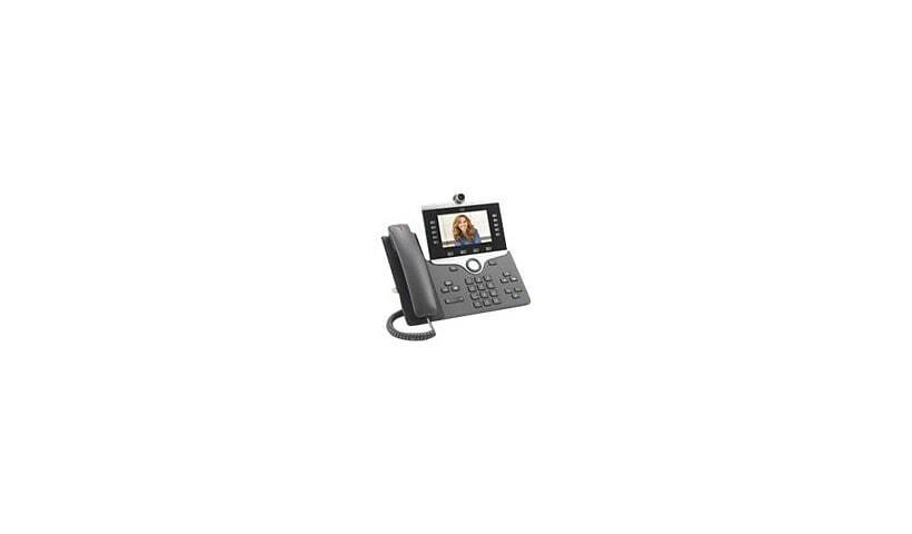 Cisco 8865 IP Phone - Wired/Wireless - Wall Mountable  Charcoal P/N: CP-8865-K9=