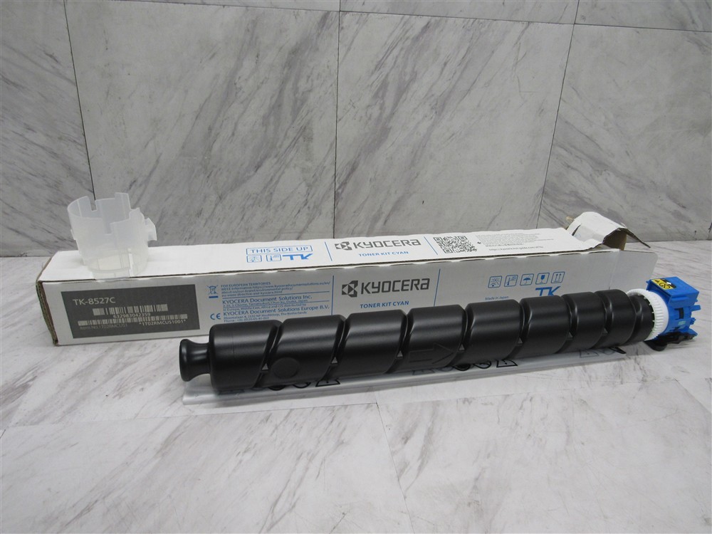 New Open Box Genuine KYOCERA TK-8527C Cyan Toner Kit