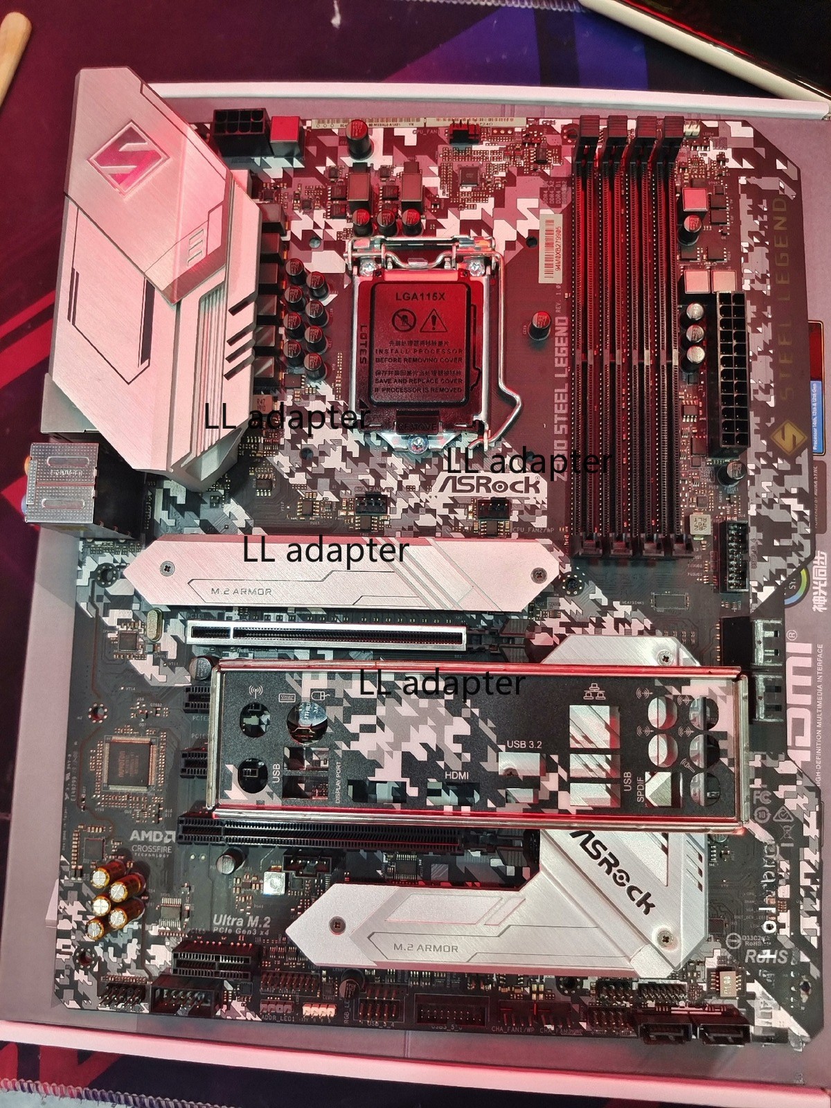 FOR ASROCK Z390 STEEL LEGEND DDR4*4 128GB HDMI DisplayPort 1.2 Motherboard Test
