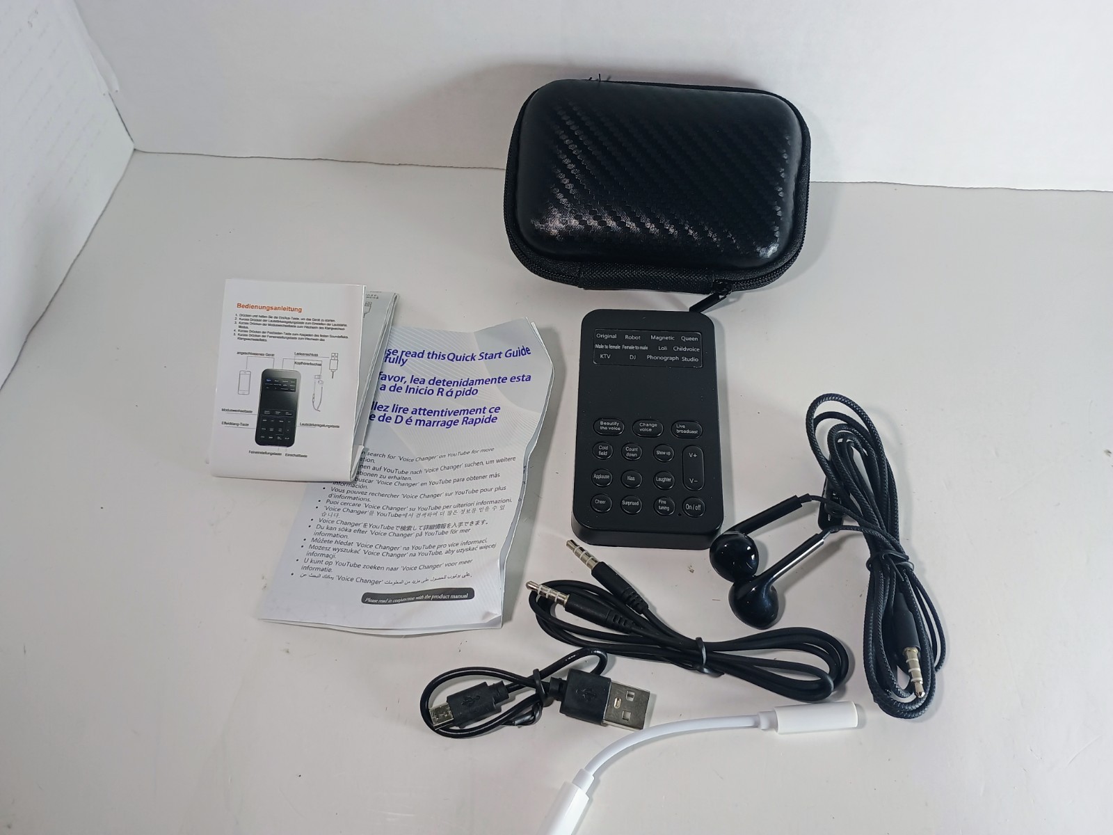 Sound Changer Voice Changer Set Multifunction Portable Recording 