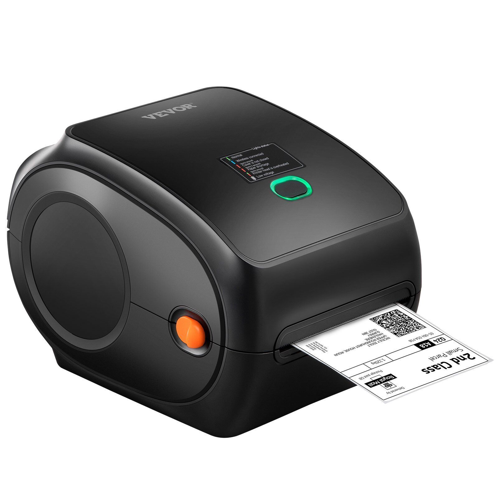 VEVOR Direct Bluetooth Thermal Label Printer HD(300DPI), All in One BT-USB Cable