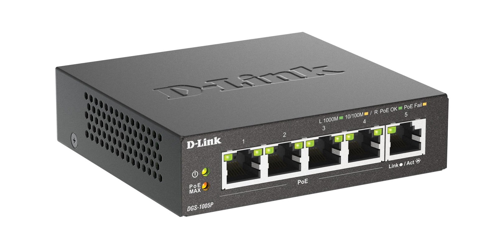 D-Link SWITCH 5PORTS GIGABIT Gigabit PoE 5 Porte