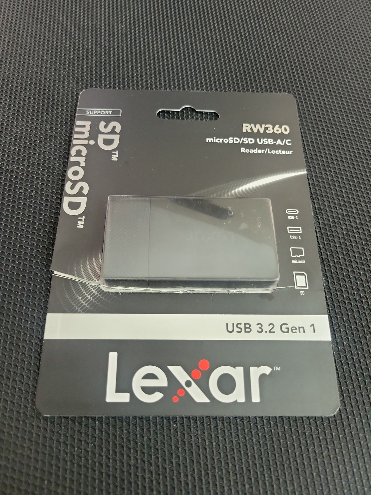 Lexar Dual Slot SD/Micro SD Card Reader, Up to 255MB/s, USB-A/C, USB 3.2