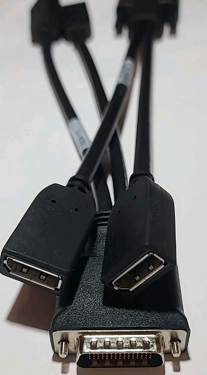 HP DMS-59 to Dual Display Port Adapter Bizlink 635428-001