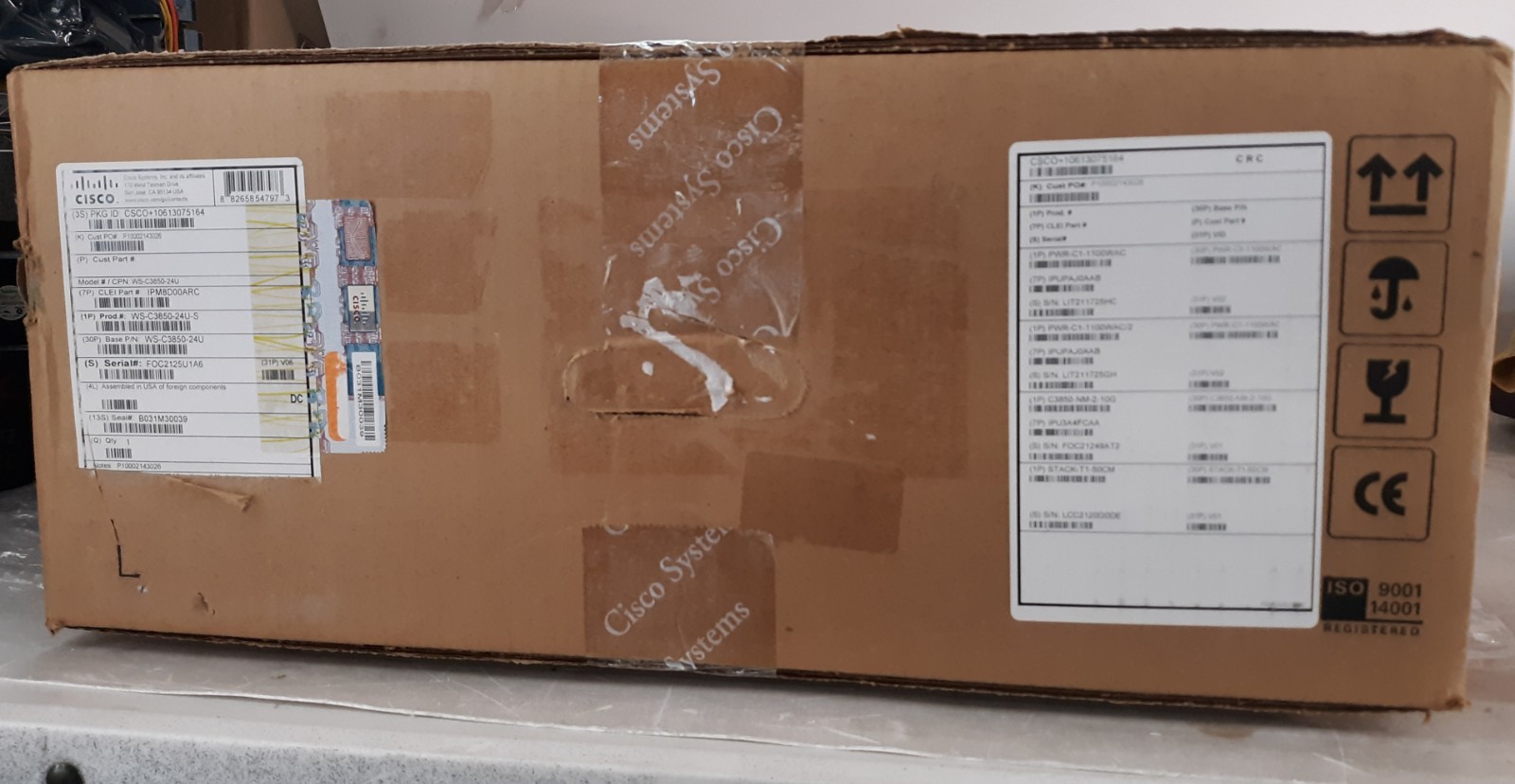 Cisco Catalyst WS-C3850-24U-S 24-Port UPoE Ethernet Switch NEW *SEALED*