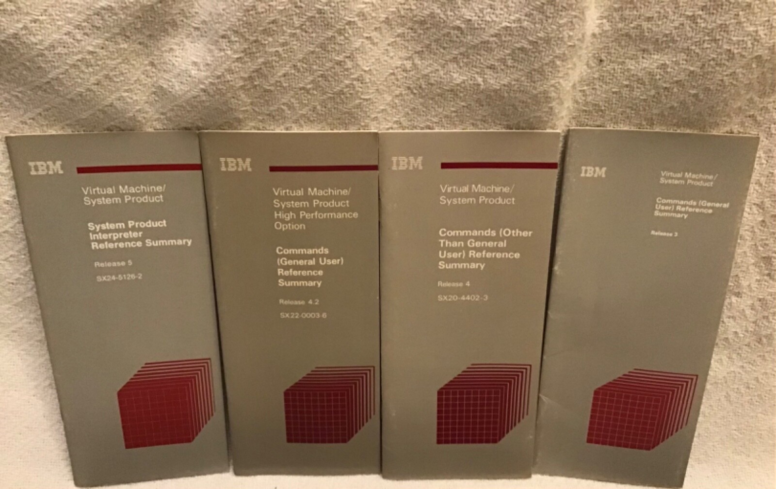 IBM VTG virtual machine/system reference summaries release 5, 4.2, 4, & 3
