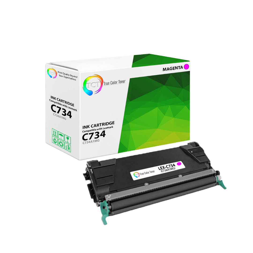 TCT C734A1MG For Lexmark C734 C736 C738 Magenta Premium Compatible Toner